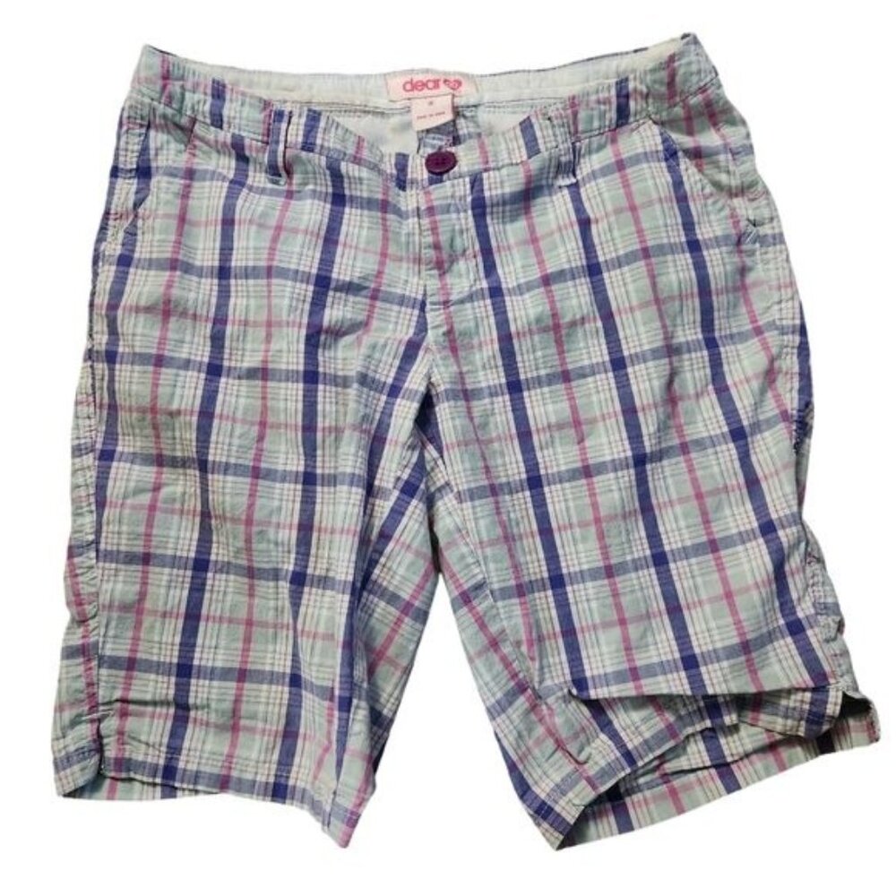 Dear AB Size 0 Plaid Y2K Bermuda Shorts
